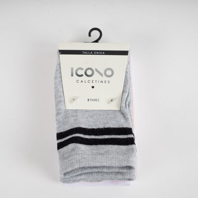 Pack 3 Calcetines Largo Surtido Icono