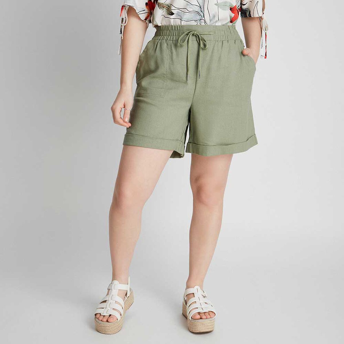 Bermuda Lino Mujer Curvi