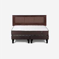 Cama Europea Rosen Base Dividida King Ergo T + Respaldo Rachel