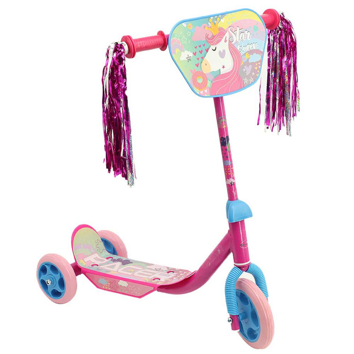 Scooter Celeste y Rosado Racer