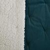 Cubrecama Plush Sherpa Zibel 2 Plazas Liso Teal