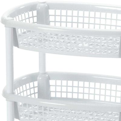 Imagen 2 del producto Canasta Movil Ovalada Rimax Blanco