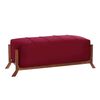 Banqueta Latam Home Marsella Tela Velvet Burdeo