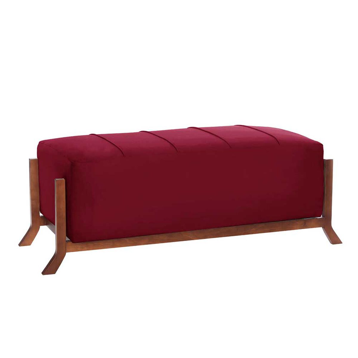 Banqueta Latam Home Marsella Tela Velvet Burdeo