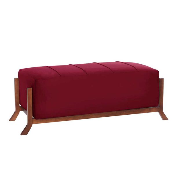 Banqueta Latam Home Marsella Tela Velvet Burdeo