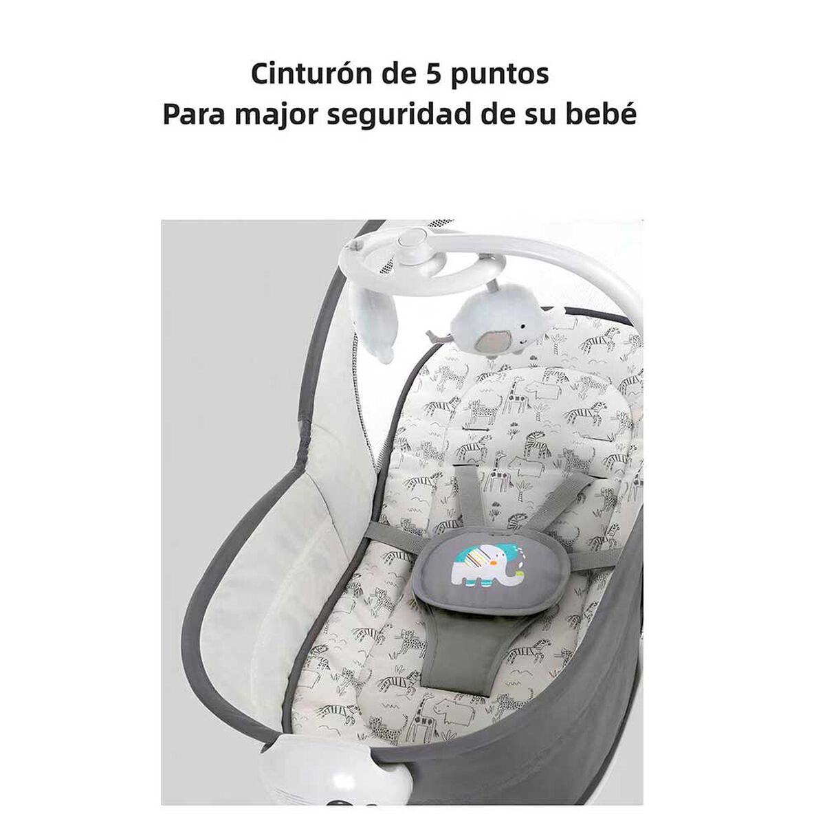 Cuna Moisés y Columpio con Vibración 2 en 1 Lubabycas Morada