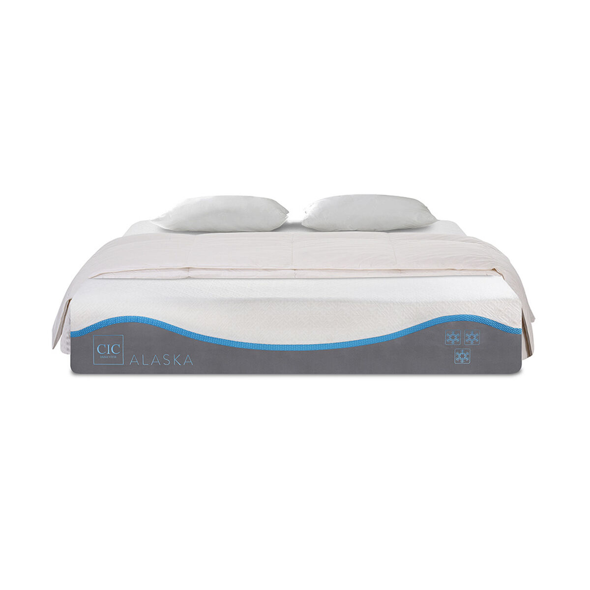 Colchón CIC 2 Plazas Alaska + Almohadas + Plumón