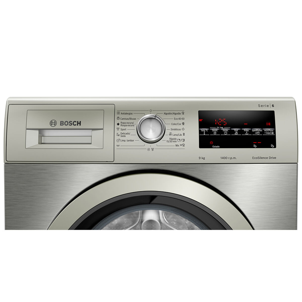 Lavadora Automática Bosch WAU28T6XES 9 kgs.