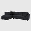 Seccional Izquierdo Muebles MPR Edimburgo 5 Cuerpos Negro