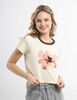 Polera Manga Corta Estampada Mujer Icono