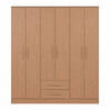 Closet Vekkahome Americano 6 Puertas 2 Cajones Caf&eacute;
