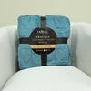 Frazada Doral 1,5 Plazas Chiporro Jacquard Liso Azul