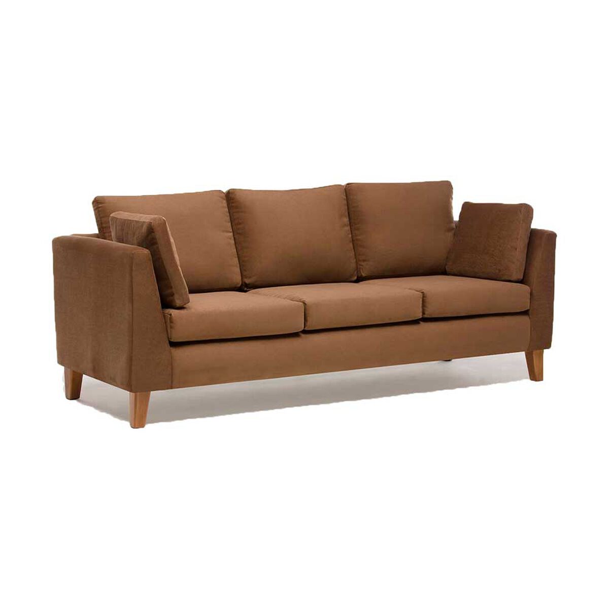Sofá Barra Design Estocolmo 3 Cuerpos Café