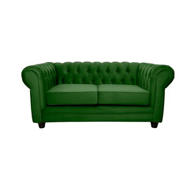 Sofá Barra Design Chesterfield 2 Cuerpos Verde