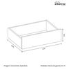 Clóset Vekkahome Ipe 3 Puertas 2 Cajones Blanco Café