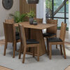 Juego de Comedor VekkaHome Angelo 6 Sillas Café