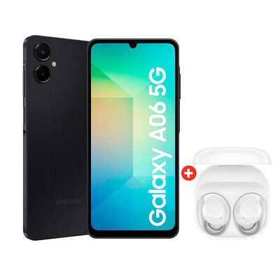 Celular Samsung Galaxy A06 5G 128GB 6,7" Negro Liberado + Audífonos Bluetooth Samsung Galaxy Buds Core