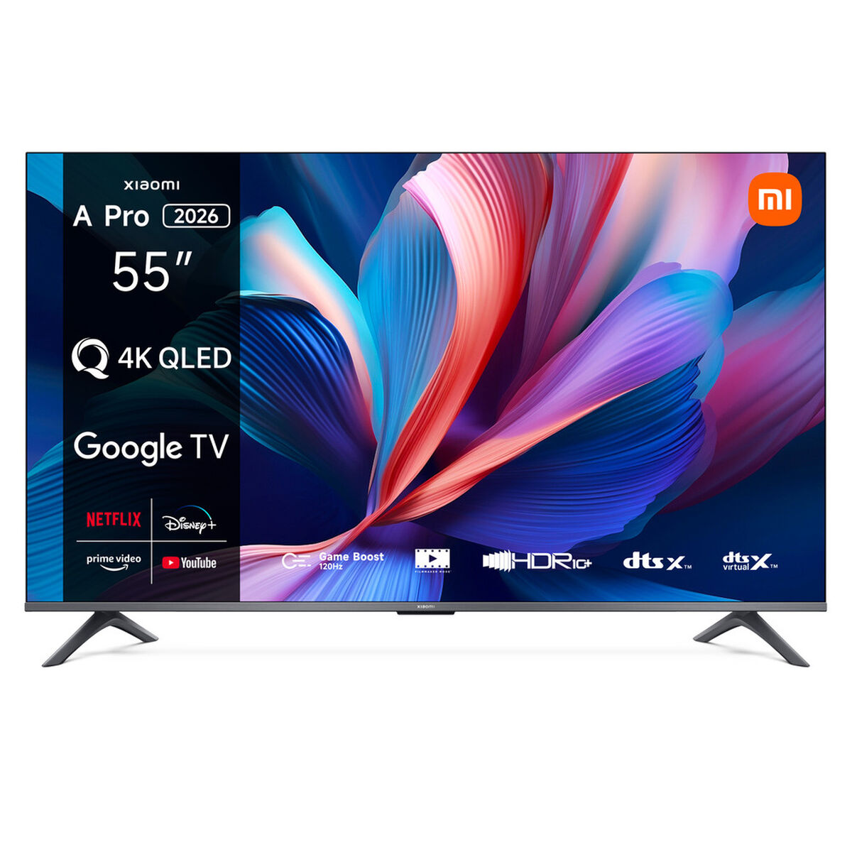 Smart TV QLED 55&quot; Xiaomi 4K UHD Google TV A Pro 2026