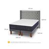 Cama Europea CIC Base Dividida Súper King Grand Premium + Respaldo Sesia