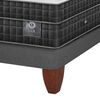 Cama Europea CIC Base Dividida King Lux + Respaldo + 2 Veladores Tamesis