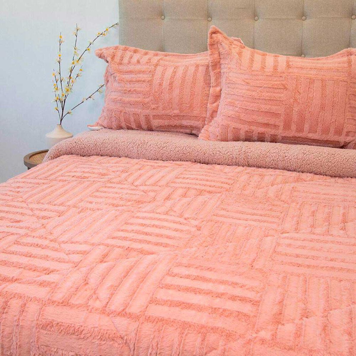 Cubrecama Doral Super King Rosa Senses