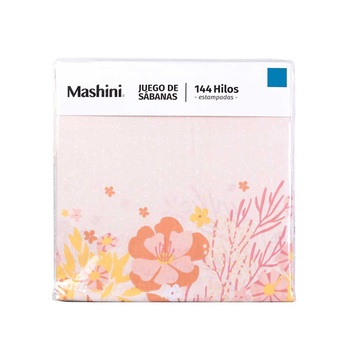 Juego de S&aacute;banas Estampado Mashini 144 Hilos King Caiman