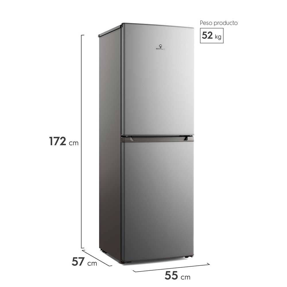 Refrigerador Mademsa Med250 Bottom Freezer 248 Lts. Gris