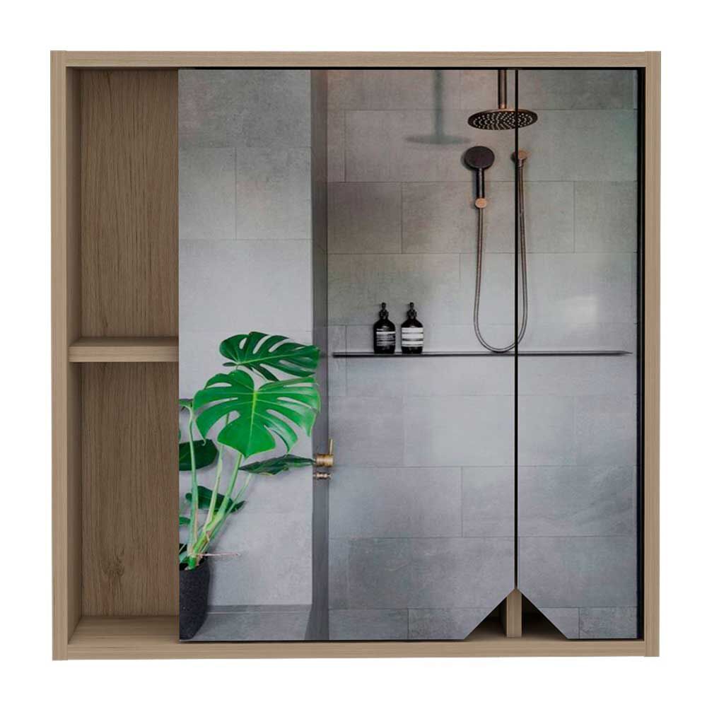 Botiquín con Espejo TuHome Ara 2 Puertas Rovere