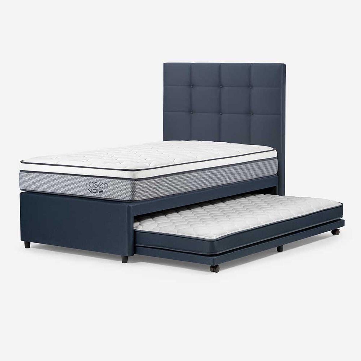 Diván Rosen 1,5 Plazas Indie + Respaldo Issey Azul