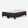 Cama Europea Rosen Base Dividida 2 Plazas Ergo T + 2 Almohadas Light Americana