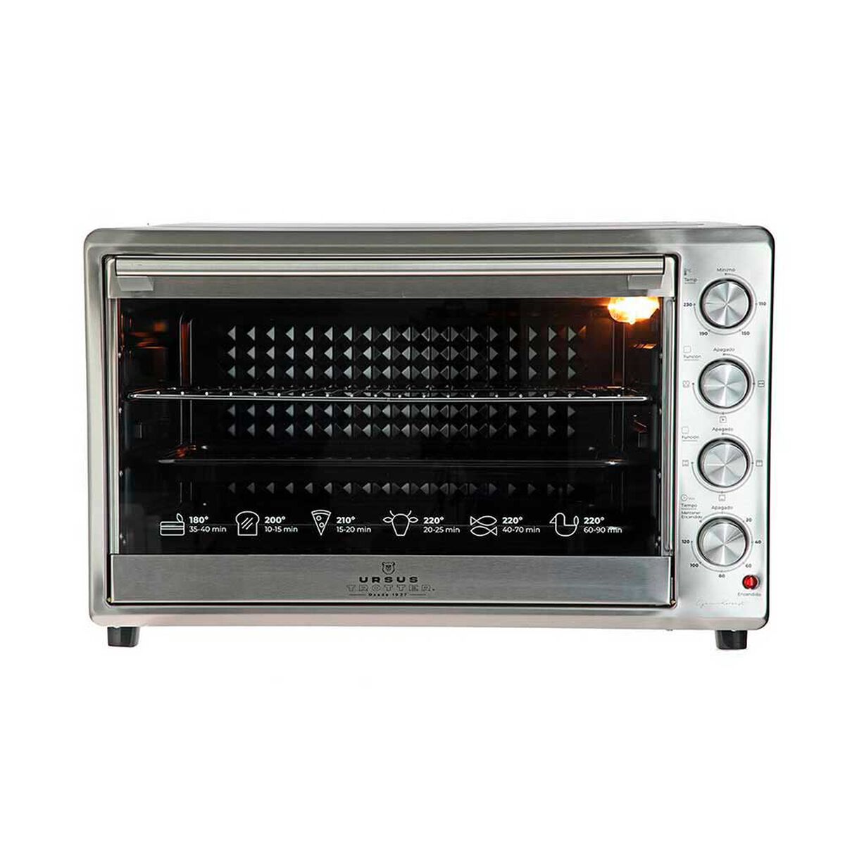 Combo Horno Eléctrico Ursus Trotter UT-Backofen Pro-I 100L 100 lts. + Toma Olla Casa Linda Silicona Surtido + Mat Silicona Casa Linda Surtido