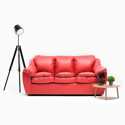 Imagen 2 del producto Sofá Cabsur Galicia 3 Cuerpos PU Rojo