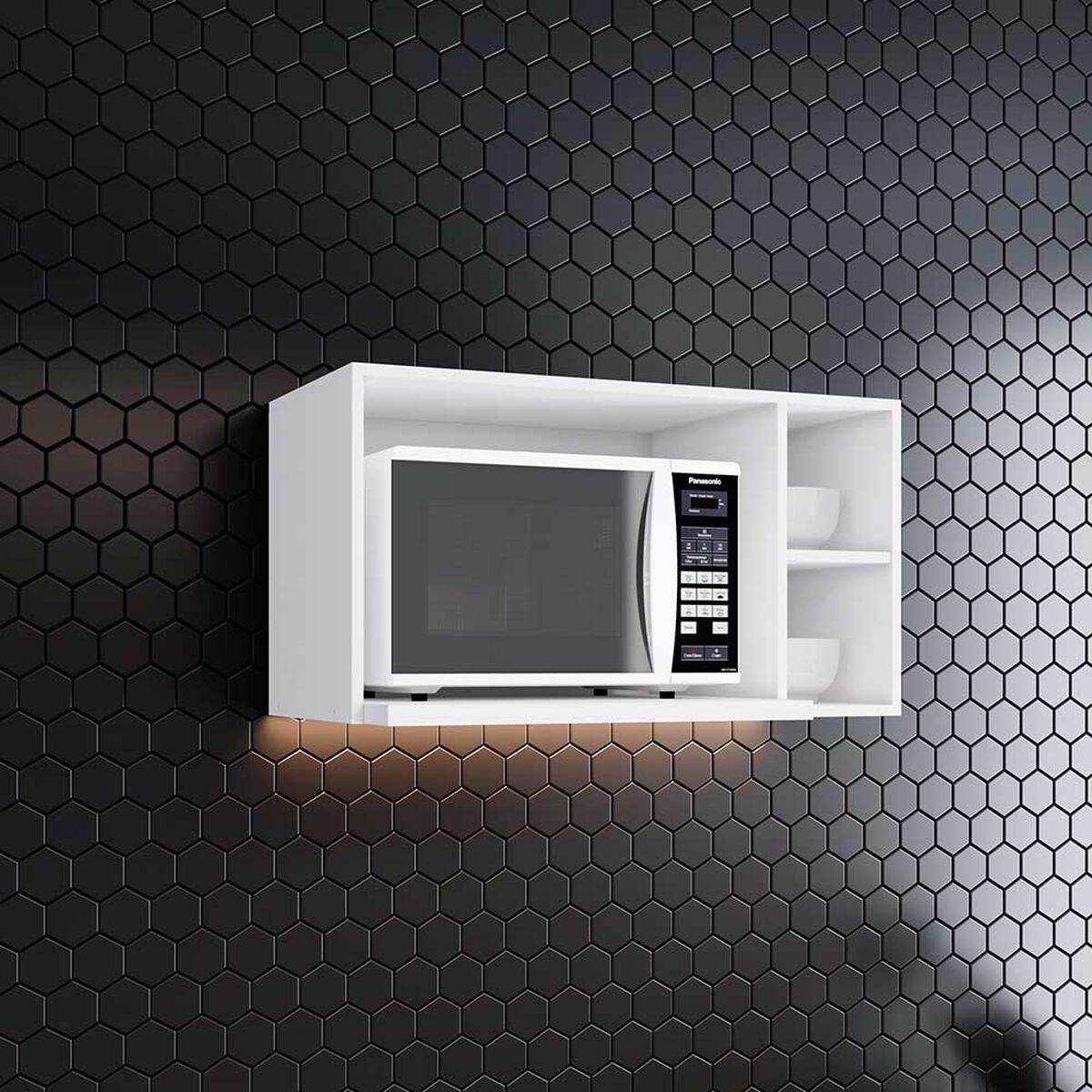 Mueble de Cocina Aereo  Home Mobili Americana Blanco
