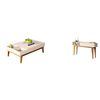 Combo Mesa de Centro + Mesa de Arrimo Jdo & Design Vitta Beige