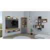 Panel de TV Hasta 60" + Bar Alto + Repisa 2B TuHome The Wall