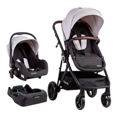 Coche Cuna Travel System Bebe Cosmos con Base Gris Bebesit