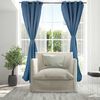 Cortina Blackout Tejido Doral Victoria 220 x 140 cm 8 Piezas Azul