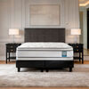 Cama Europea Flex 2 Plazas Majesty + 1 Respaldo + 2 Veladores