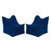 Set 2 Poufs Bodevir Potter Felpa 1 Cuerpo Azul Oscuro