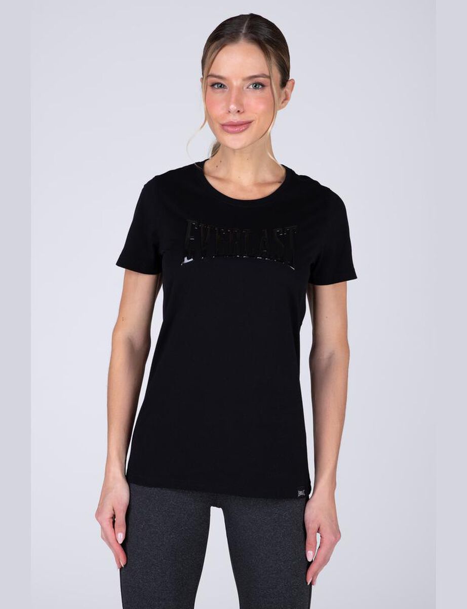 Polera Manga Corta Casual Sport Mujer Everlast