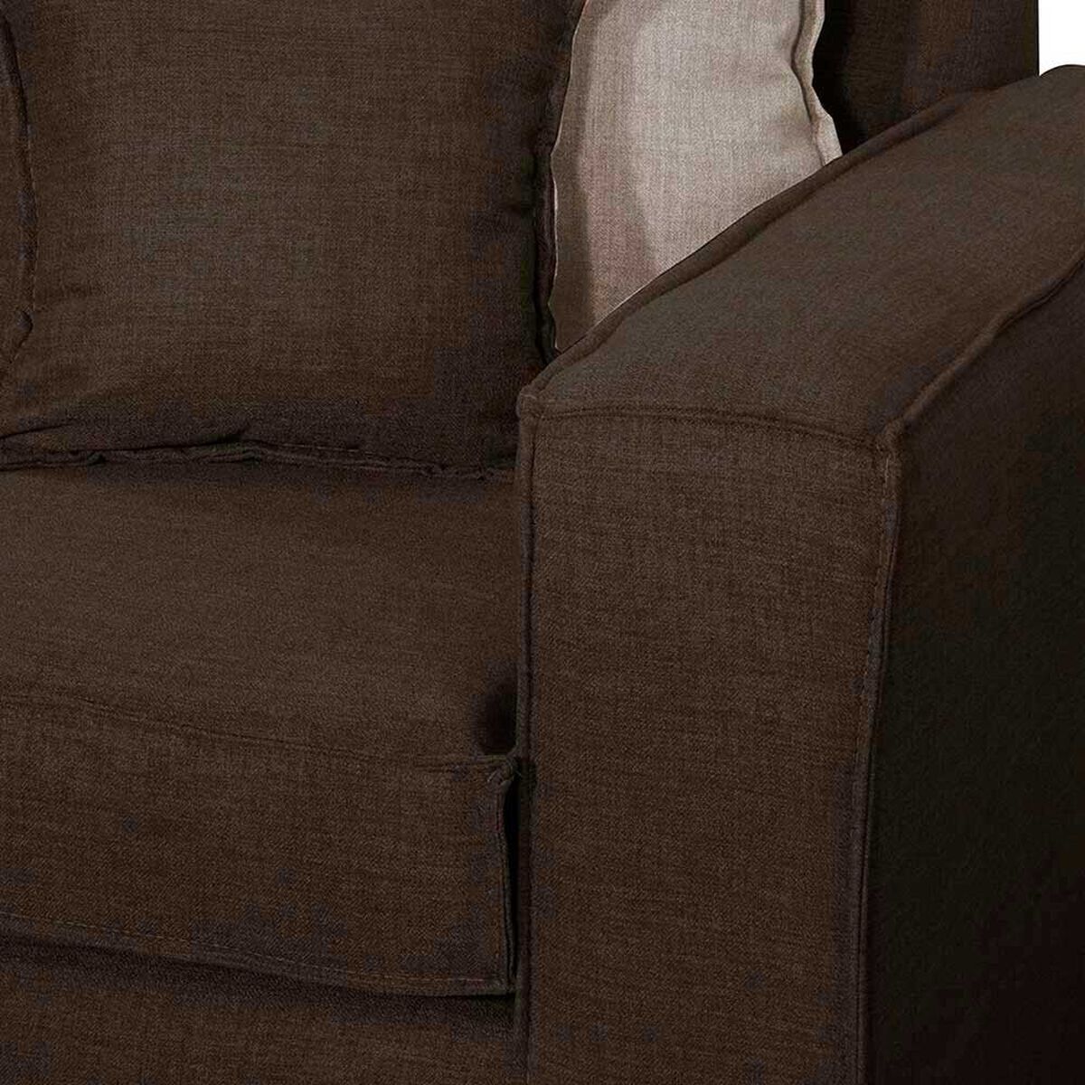 Sof&aacute; Black Factory Berta 3 Cuerpos Caf&eacute;