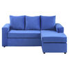 Sofá Seccional Bodevir BI-L 3 Cuerpos Azul Rey