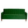 Futón Latam Home Genova Velvet 3 Cuerpos Verde