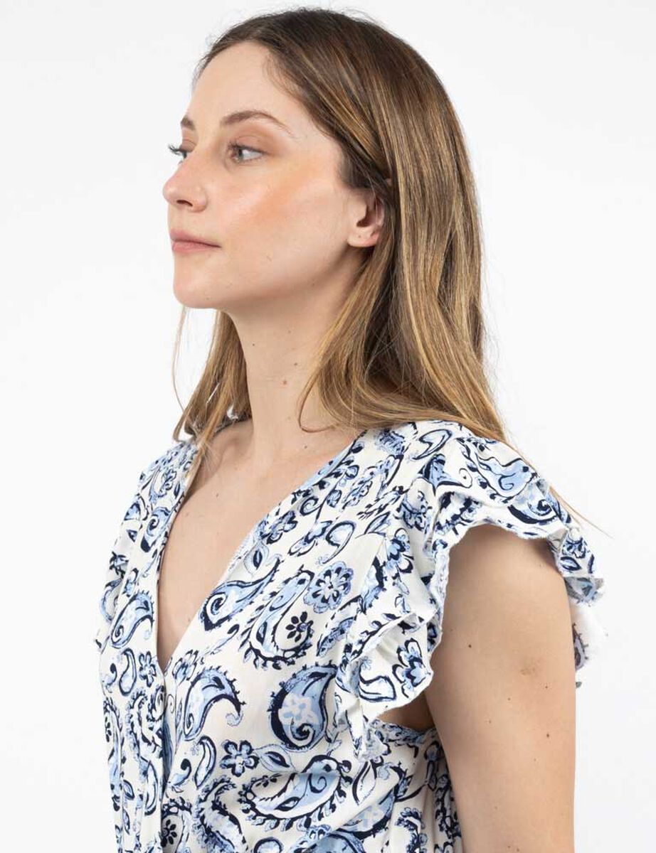 Vestido Maxi Manga Corta Mujer Alma