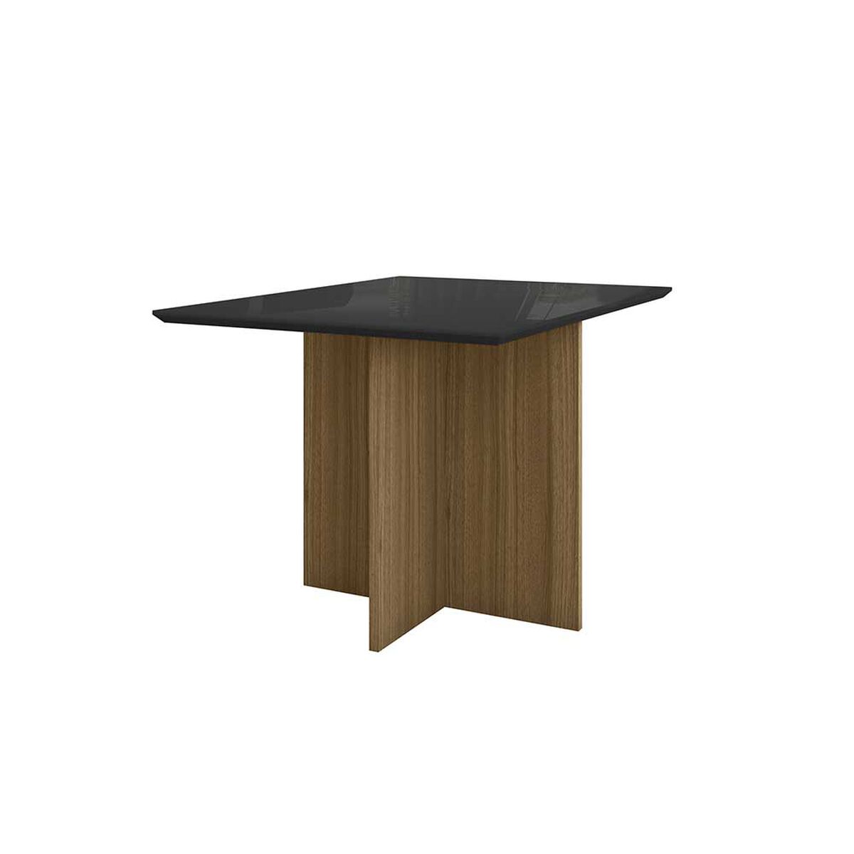 Juego de Comedor Home Mobili Helo 4 Sillas Blanco Off Caf&eacute; Grafito