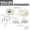 Cortina Roller Blackout Vincenzi Gris 200 x 230 cm
