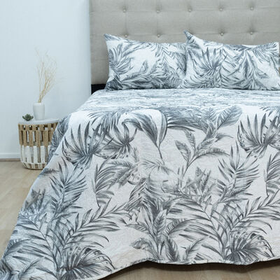 Quilt Doral Hotpress Estampado King Bot&aacute;nico