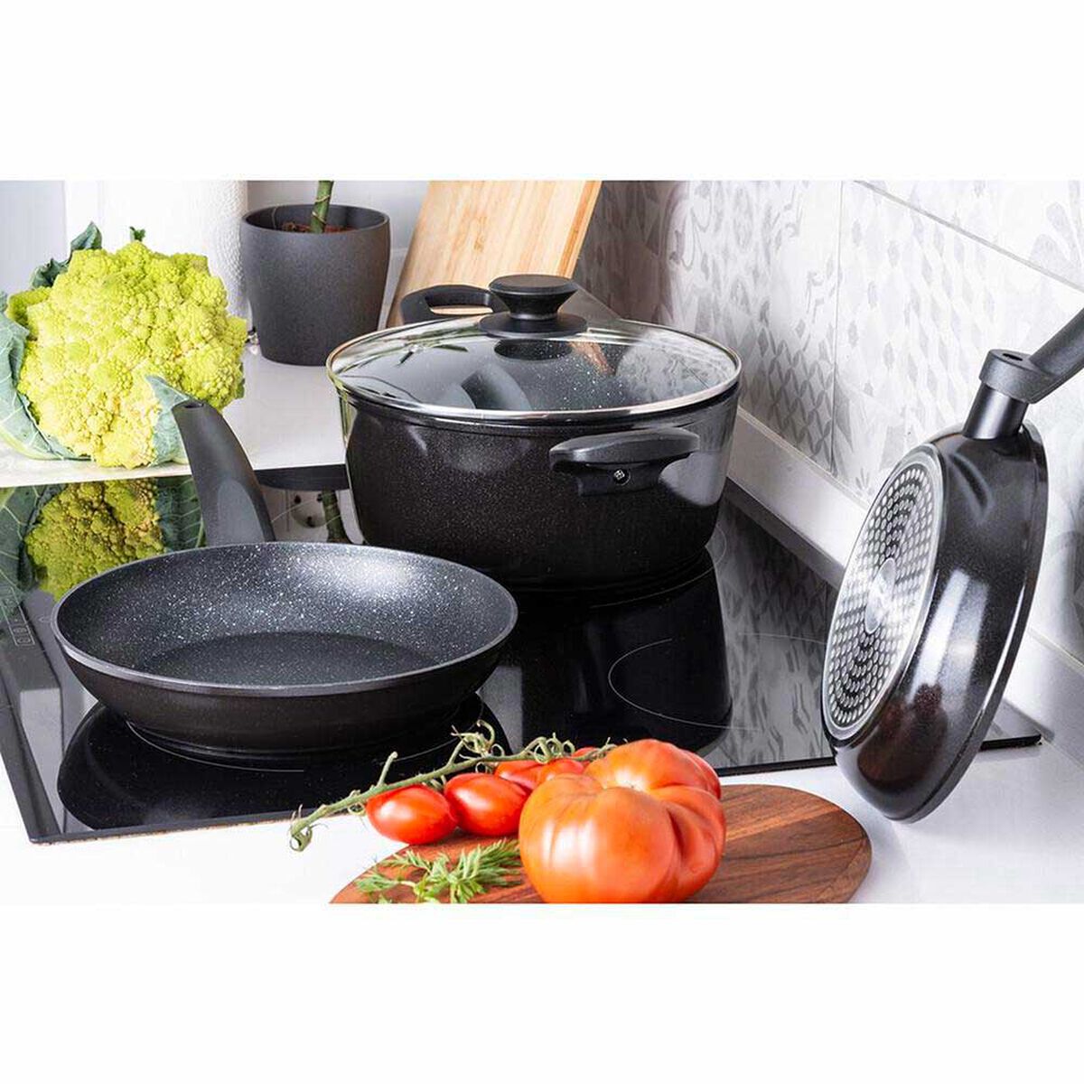 Bater&iacute;a de Aluminio Forjado Fantuzzi Vivant 4 Piezas