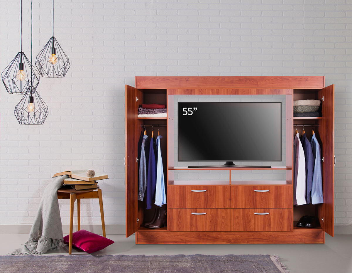 Clóset Baker TV 55" 2 Puertas 4 Cajones