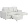 Sofá Seccional Bodevir BI-L 3 Cuerpos Blanco